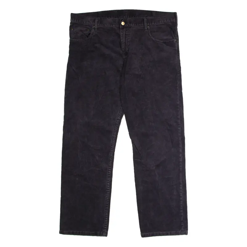 CARHARTT Mens Corduroy Trousers Blue Regular Straight W40 L32
