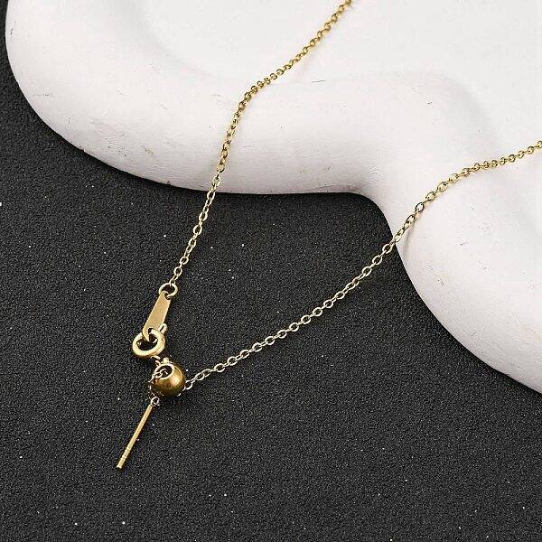 Ion Plating(IP) 304 Stainless Steel Cable Chain Necklaces