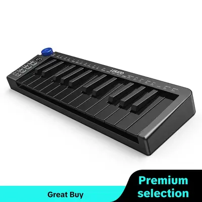 SMK-25MINI MIDI Keyboard, 25 Key MIDI Controller, USB Rechargeable Portable Bluetooth-compatible MIDI Keyboard, Music...