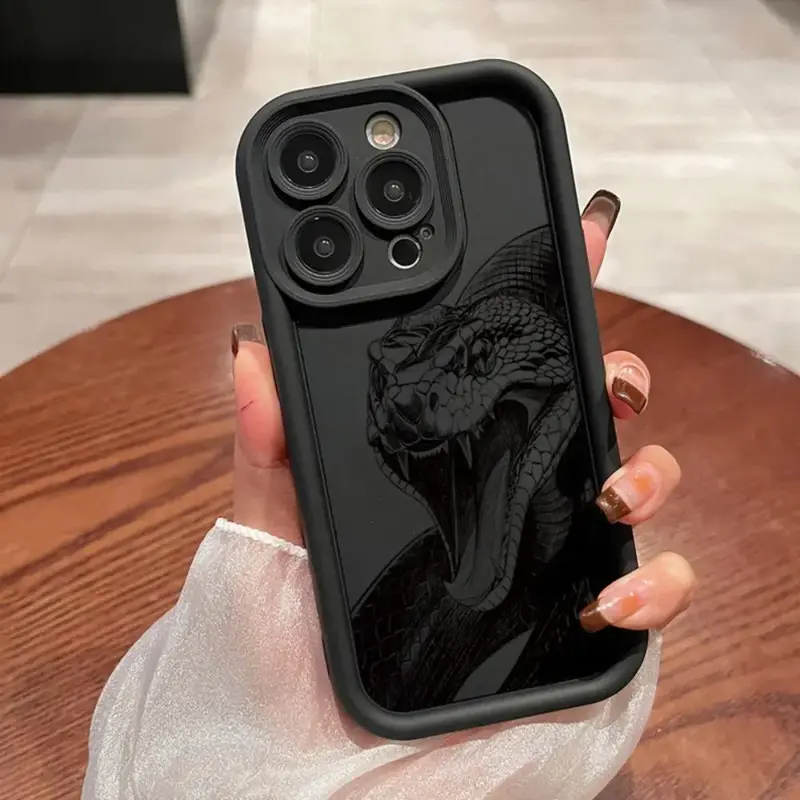 Snake Design Phone Case, Decorative Phone Protective Cover, Phone Accessory Compatible With iPhone 7 8 X 11 12 13 14 15 Plus ...