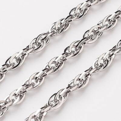 Tarnish Resistant 304 Stainless Steel Rope Chains