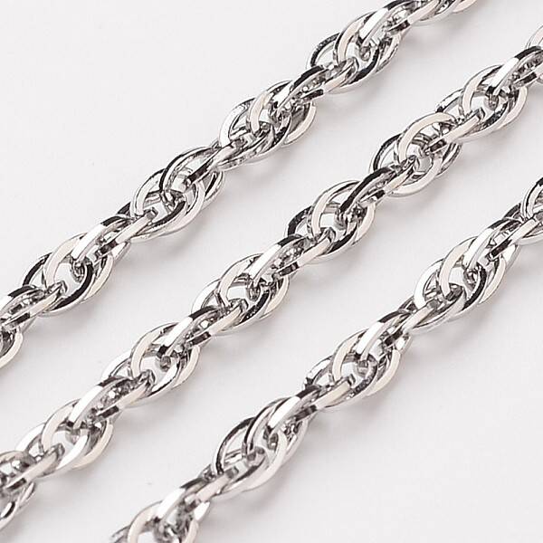 Tarnish Resistant 304 Stainless Steel Rope Chains