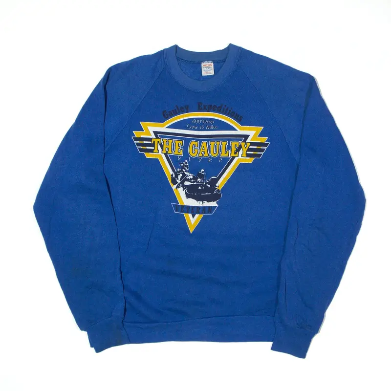 JERZEES The Gauley River Sweatshirt Blue 90s USA Womens XL
