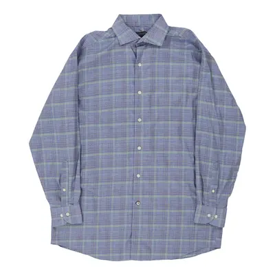 Tommy Hilfiger Checked Shirt - Large Blue Cotton
