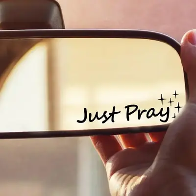 Letter Pattern Car Sticker, Durable Rearview Mirror Bumper Stickers, Car Decorative Stickers, Car Interior Accessories for M...