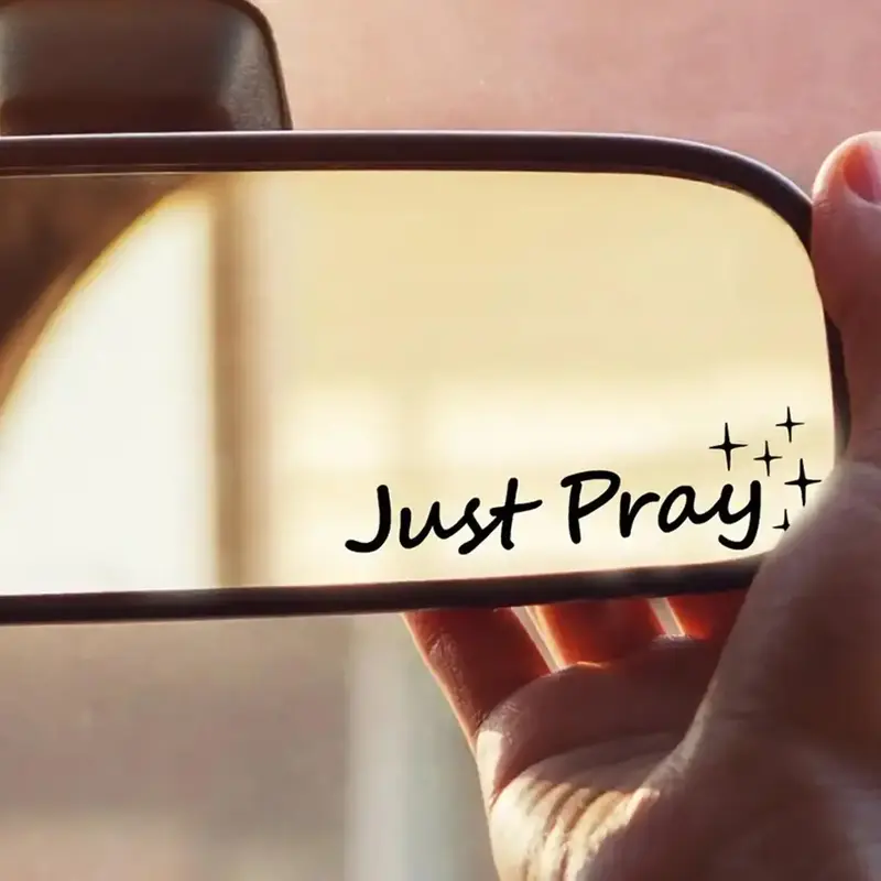 Letter Pattern Car Sticker, Durable Rearview Mirror Bumper Stickers, Car Decorative Stickers, Car Interior Accessories for M...