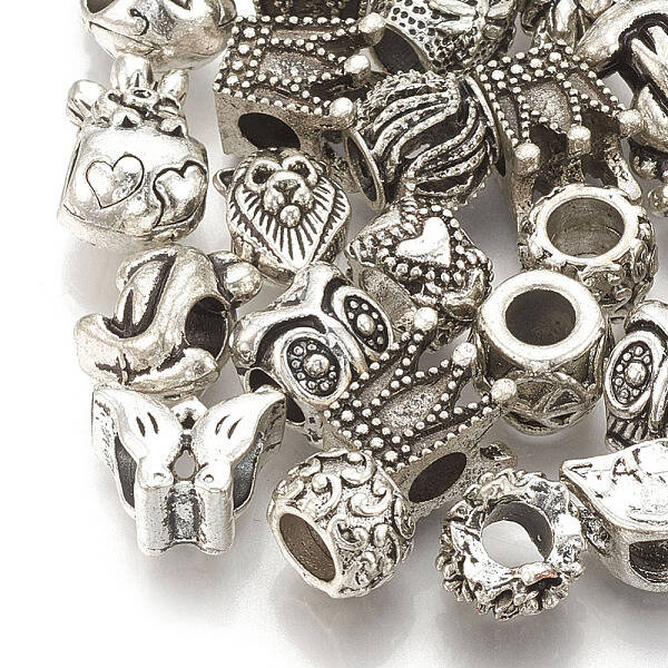 Alloy European Beads