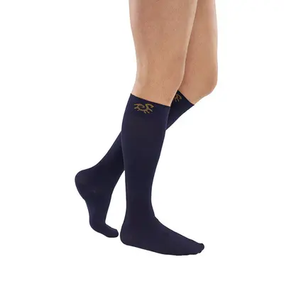 Solidea Socks Bamboo Carezza Knee High 13 17 mmHg 1S Navy Blue