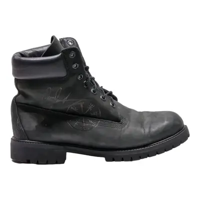 TIMBERLAND Lace-Up Boots Black Leather Mens UK 7