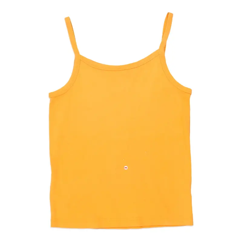 Kiske Strap Top - Large Yellow Cotton