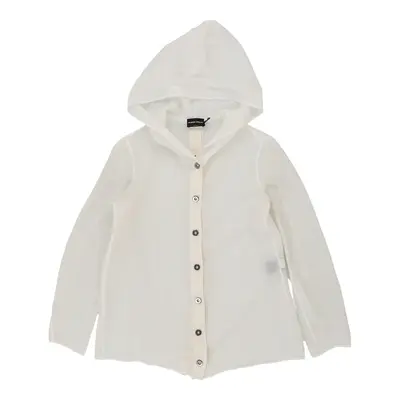 Giorgio Armani Sheer Hoodie - Medium White Nylon Blend