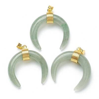 Natural Green Aventurine Pendants
