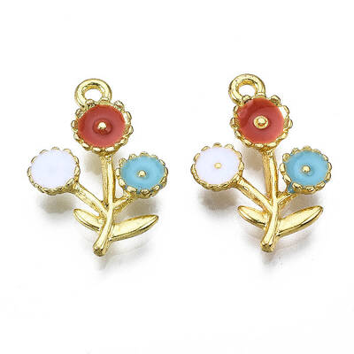 Alloy Enamel Pendants
