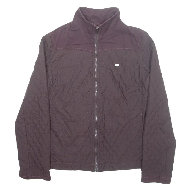 LACOSTE Womens Quilted Jacket Maroon S