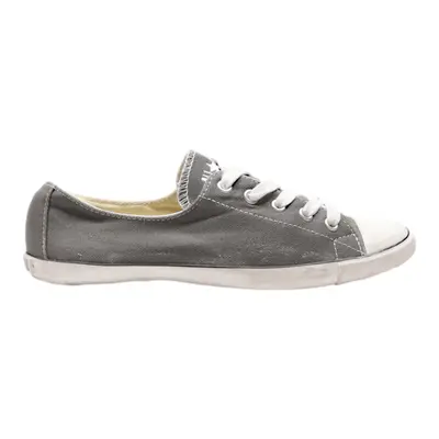 CONVERSE Low Top Trainers Grey Canvas Womens UK 4.5