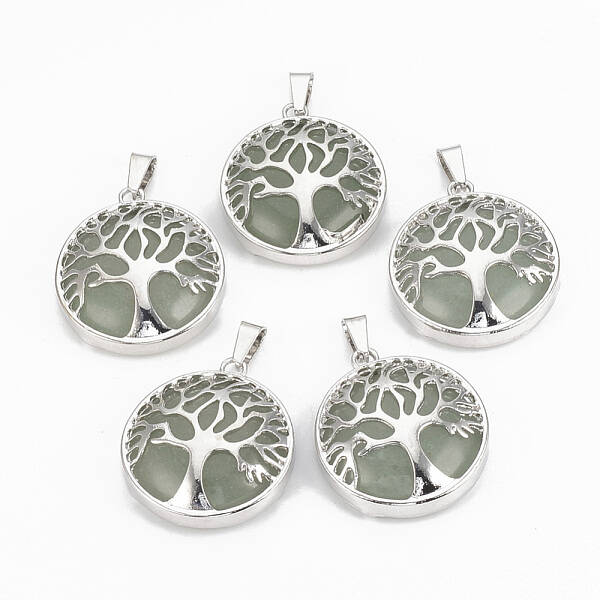 Natural Green Aventurine Pendants