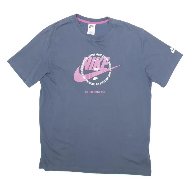 NIKE Mens T-Shirt Grey M