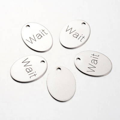 Non-Tarnish Spray Painted Stainless Steel Pendants
