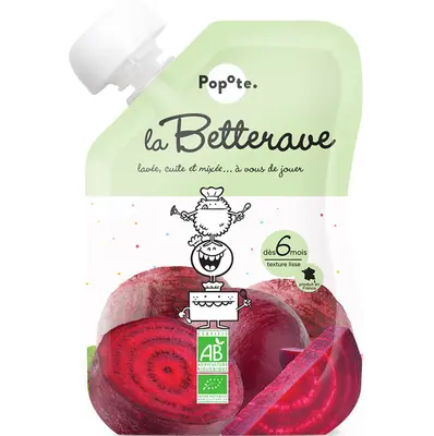 Popote Organic Beetroot 4/6 Months 120g