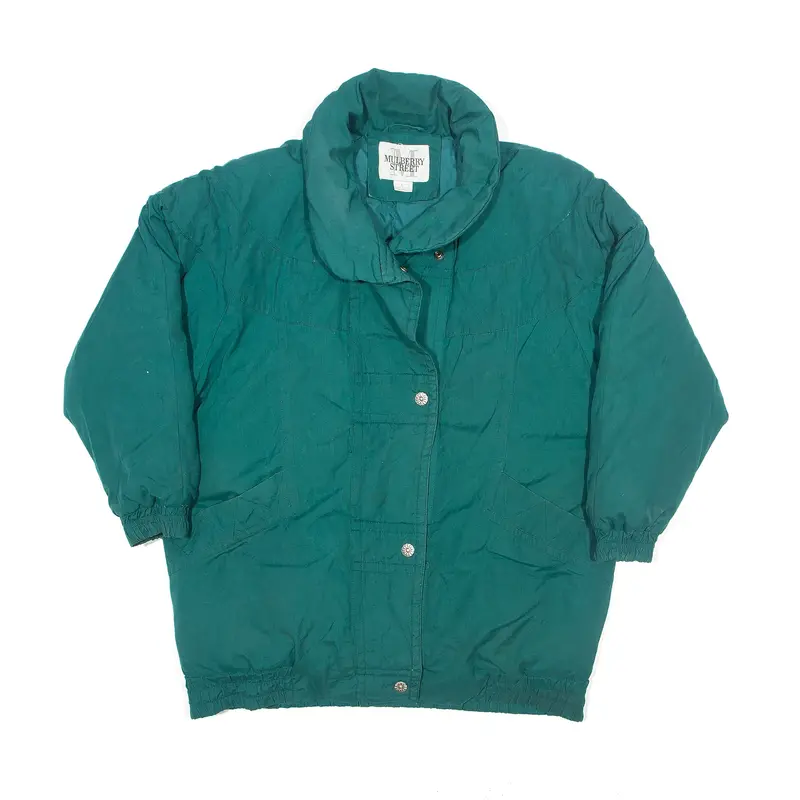 MULBERRY STREET Down Insulated Coat Green 90s Womens L
