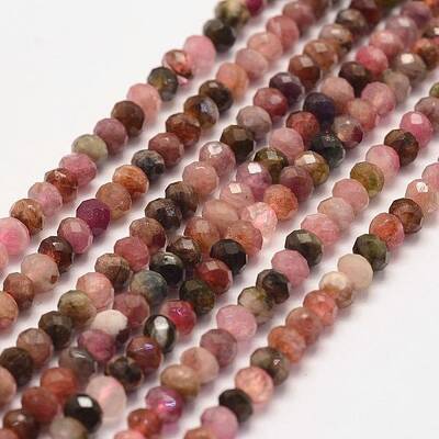 Natural Tourmaline Bead Strands