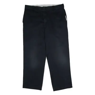 DICKIES Workwear Mens Twill Trousers Black Regular Straight W36 L30