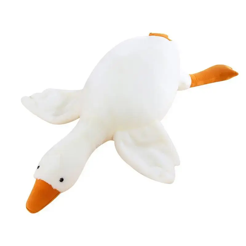 Cute White Goose Pillow Plush Toy - Stuffed Animal, Plushies toys, Duck-Shaped Design, Ideal for Gifts, Easter Gift for Girls...