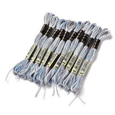10 Skeins 6-Ply Polyester Embroidery Floss