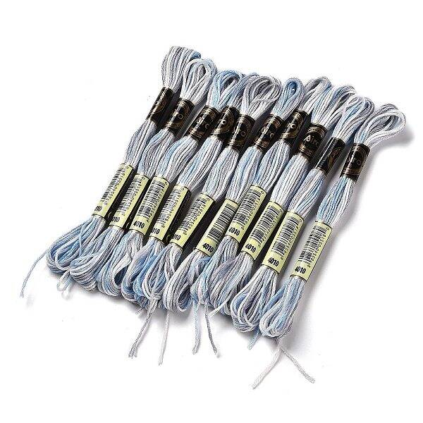10 Skeins 6-Ply Polyester Embroidery Floss