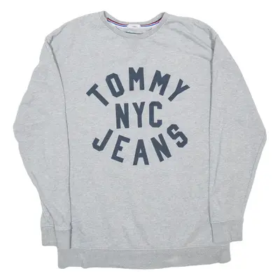 TOMMY JEANS Mens Sweatshirt Grey M