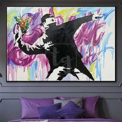 Oil Painting Original Style Graffiti Paintings On Canvas Abstract Street Art Painting Large Pop Art Abstract Painting | PROTE...