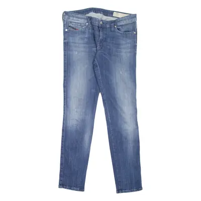 DIESEL Skinzee-Low-S Womens Jeans Blue Slim Skinny Stone Wash W30 L30
