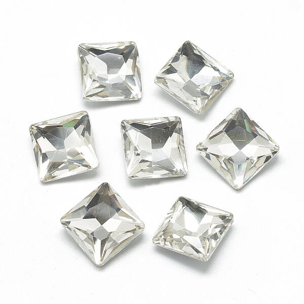 Pointed Back Glass Rhinestone Cabochons