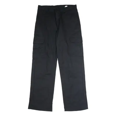 DICKIES Workwear Cargo Mens Trousers Black Regular Straight W32 L32
