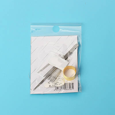 Steel Sewing Needles & Thimble & Threader Set