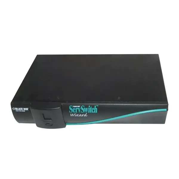 SW651A Black Box ServSwitch Wizard 2-Port KVM Switch 2, x 1 2 x mini-DIN (PS/2) Keyboard, 2 x mini-DIN (PS/2) Mouse, 2 x HD-1...