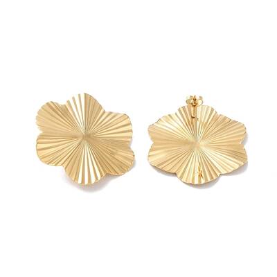 Ion Plating(IP) 304 Stainless Steel Stud Earring Findings