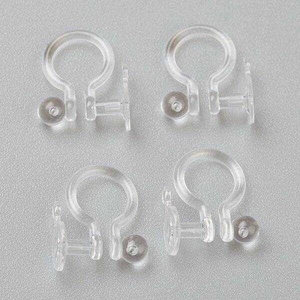 Plastic Clip-on Earring Findings