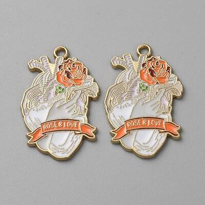 Alloy Enamel Pendants