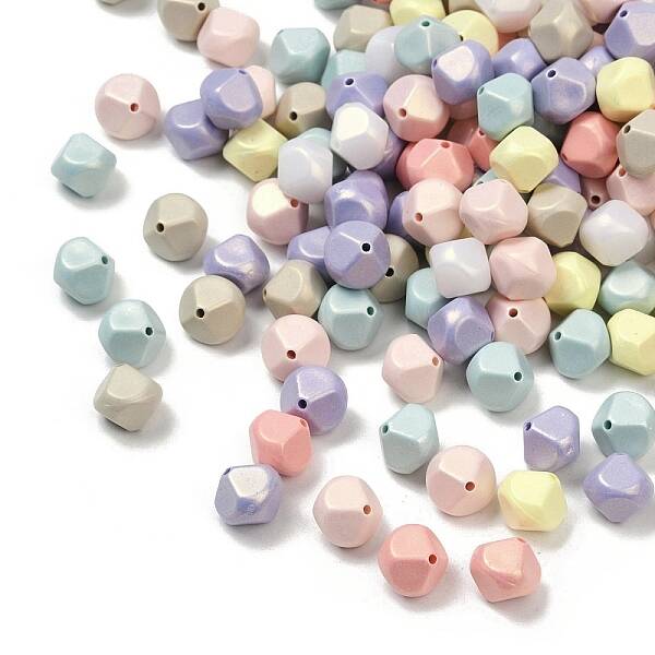 UV Plating Opauqe Acrylic Beads