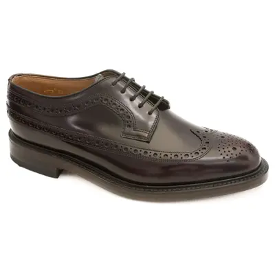 Loake Royal Leather Men's Lace Up Shoes - Oxblood - Size:US 8 Men