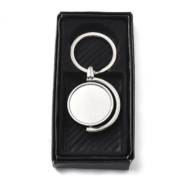 Zinc Alloy Rotating Keychain Clasps