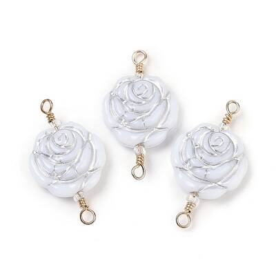 Opaque Acrylic Links Connector Charms