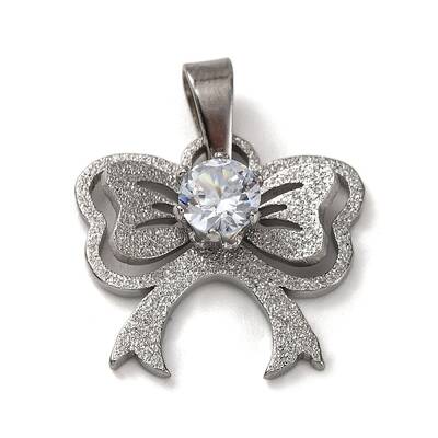 304 Stainless Steel Cubic Zirconia Pendants