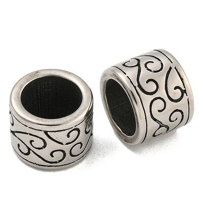 316 Surgical Stainless Steel Large Hole Beads