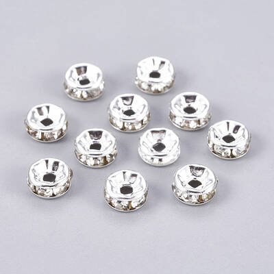 Brass Grade A Crystal Rhinestone Beads