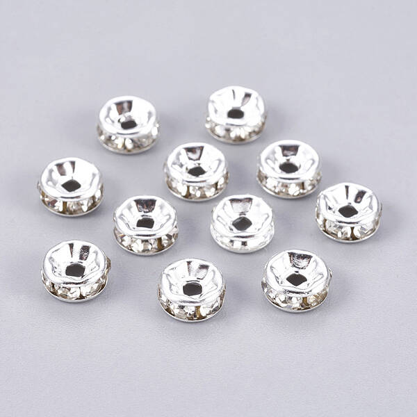 Brass Grade A Crystal Rhinestone Beads