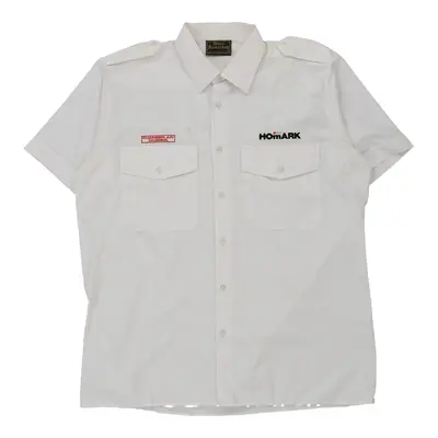 Homark Chamberlain Engineering Henry Bannerman Short Sleeve Shirt - XL White Polyester Blend