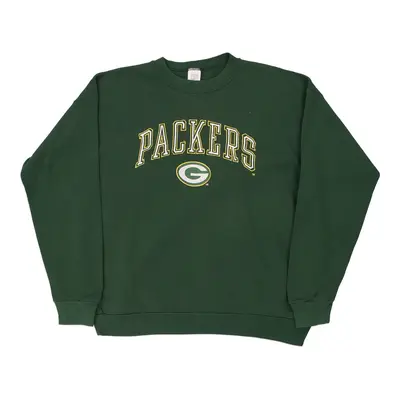 Made in USA Green Bay Packers Logo 7 NFL Sweatshirt - XL Green Cotton Blend