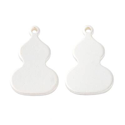 925 Sterling Silver Blank Gourd Charms